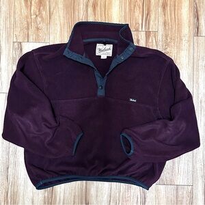 90’s woolrich men’s 1/4 snap pullover